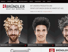 Tablet Screenshot of bruendler.ch